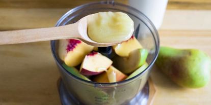 Шаг 1: смузей из груш и персиков