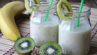 Рецепт Смузей из кефира и банана