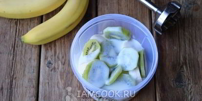 Шаг 6: смузей из кефира и банана