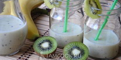 Шаг 7: смузей из кефира и банана