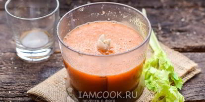 Шаг 7: смузей из сельдерея с апельсиновым соком, морковью и яблоком