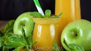 Рецепт Смузей из яблока и консервированного манго