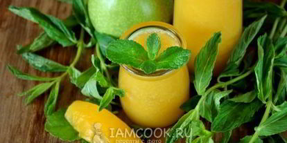 Шаг 8: смузей из яблока и консервированного манго