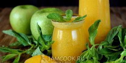 Шаг 9: смузей из яблока и консервированного манго