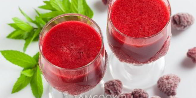 Рецепт смузей из замороженной малины