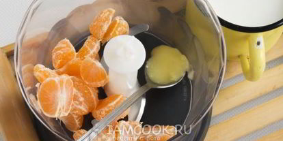 Шаг 4: смузей мандариновый с бананом