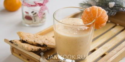 Шаг 10: смузей мандариновый с бананом