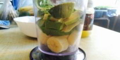 Шаг 1: смузей с авокадо