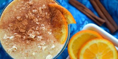 Шаг 3: смузей с бананом и апельсином