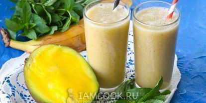 Шаг 8: смузей с манго и бананом