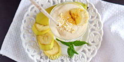 Шаг 9: смузей с творогом и бананом