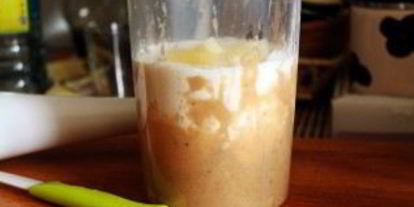 Шаг 2: смузей с яблоком и бананом