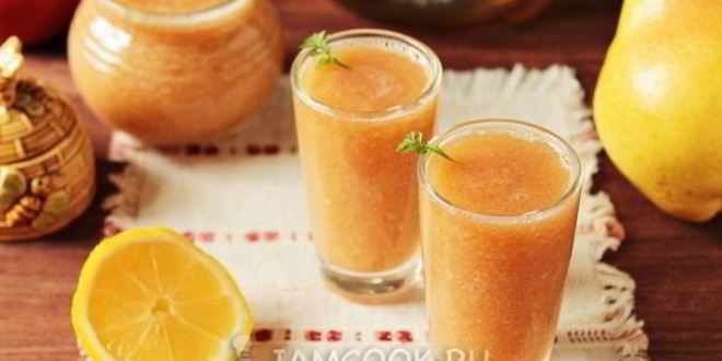 Рецепт смузей с яблоком и грушей