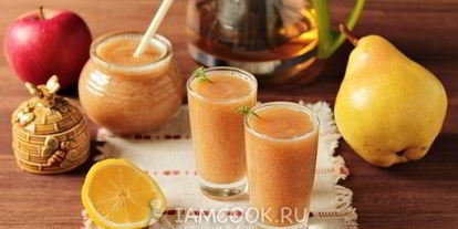 Шаг 6: смузей с яблоком и грушей