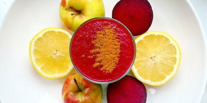 Рецепт свекольного смузи с яблоком и лимоном