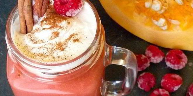 Рецепт тыквенно-малинового смузи