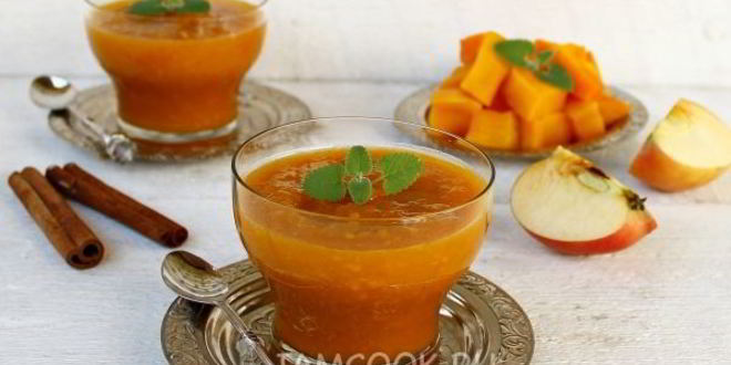 Рецепт тыквенного смузи с яблоками
