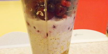 Шаг 1: ягодного смузи с овсяными хлопьями