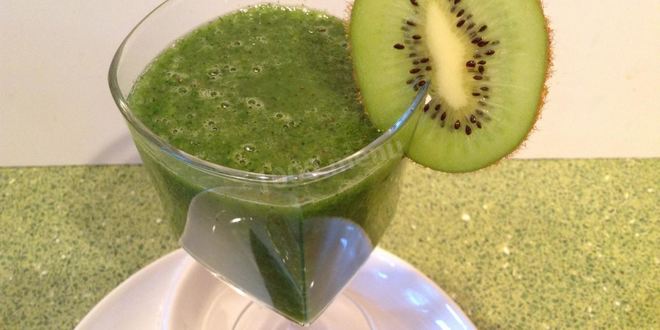 Рецепт зеленого смузи с киви и медом