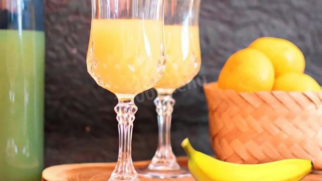 Рецепт Вина из апельсинов и бананов