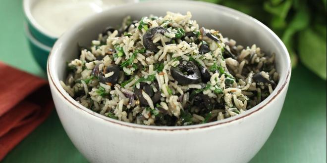 Рецепт греческого рисового салата