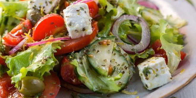 Рецепт Греческого салата классического с брынзой
