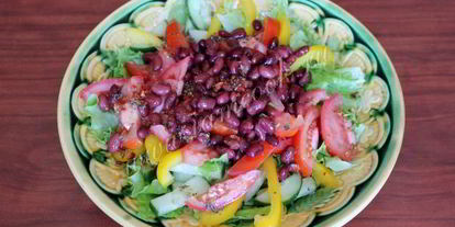 Шаг 6: греческого салата с фасолью