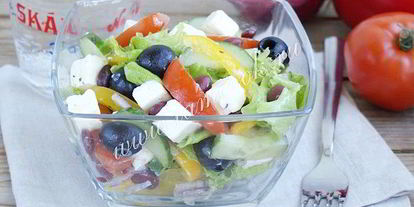 Шаг 9: греческого салата с фасолью