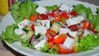 Рецепт Греческого салата с перловкой