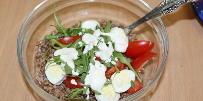 Шаг 3: гречневого салата с моцареллой