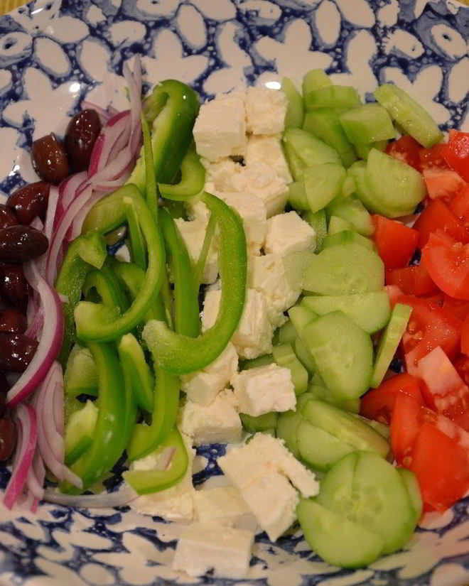 Рецепт простого греческого салата