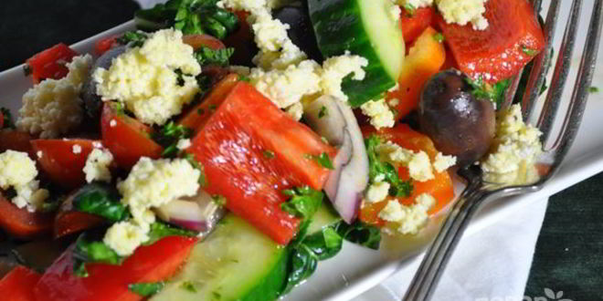 Рецепт салата греческого классического с брынзой