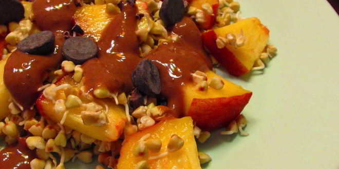 Рецепт салата с пророщенного гречкого