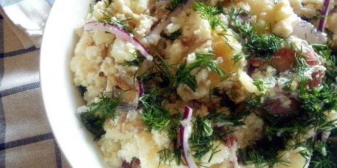Рецепт итальянского кремового картофельного салата