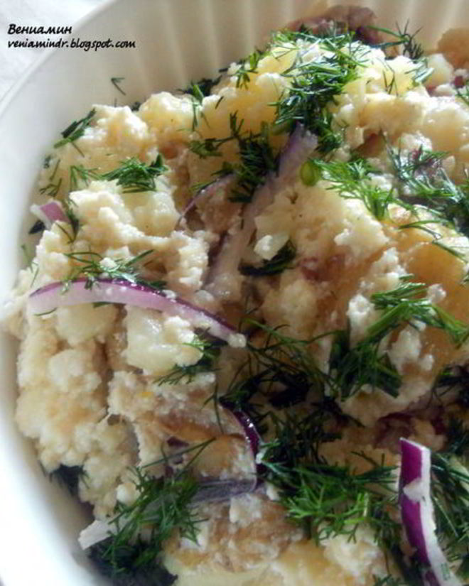 Рецепт итальянского кремового картофельного салата