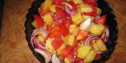 Шаг 3: картофельного салата patates salatas