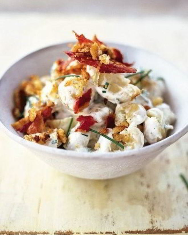 Рецепт картофельного салата с беконом