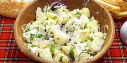 Шаг 6: картофельного салата с брынзой