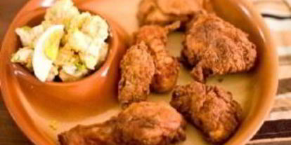 Шаг 8: картофельного салата с курочкой