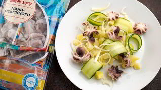 Рецепт Картофельного салата с мини-осьминогами