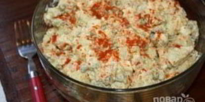 Шаг 6: картофельного салата с яйцом