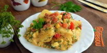 Шаг 5: пряного картофельного салата с укропом