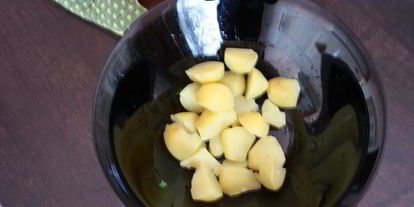 Шаг 3: салата из картофеля, фасоли и тунца