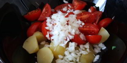 Шаг 5: салата из картофеля, фасоли и тунца