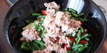 Шаг 8: салата из картофеля, фасоли и тунца