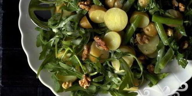 Рецепт салата с картофелем и фасолью