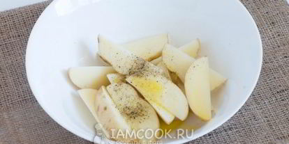 Шаг 4: салата с запеченным картофелем