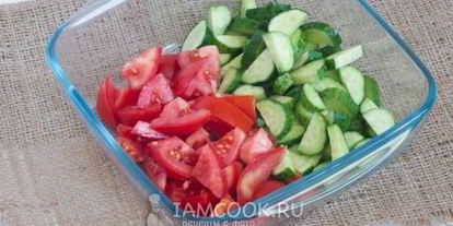 Шаг 5: салата с запеченным картофелем