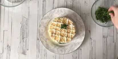 Шаг 11: салата с жареной картошкой