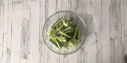 Шаг 2: салата с жареной картошкой